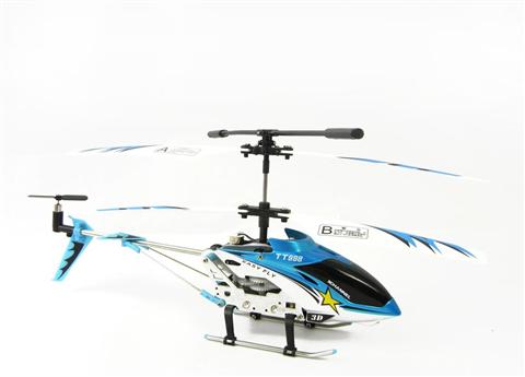 JQTT998-B - Drone Turbo 3D - 3CH IR Micro Helicopter (Blue)